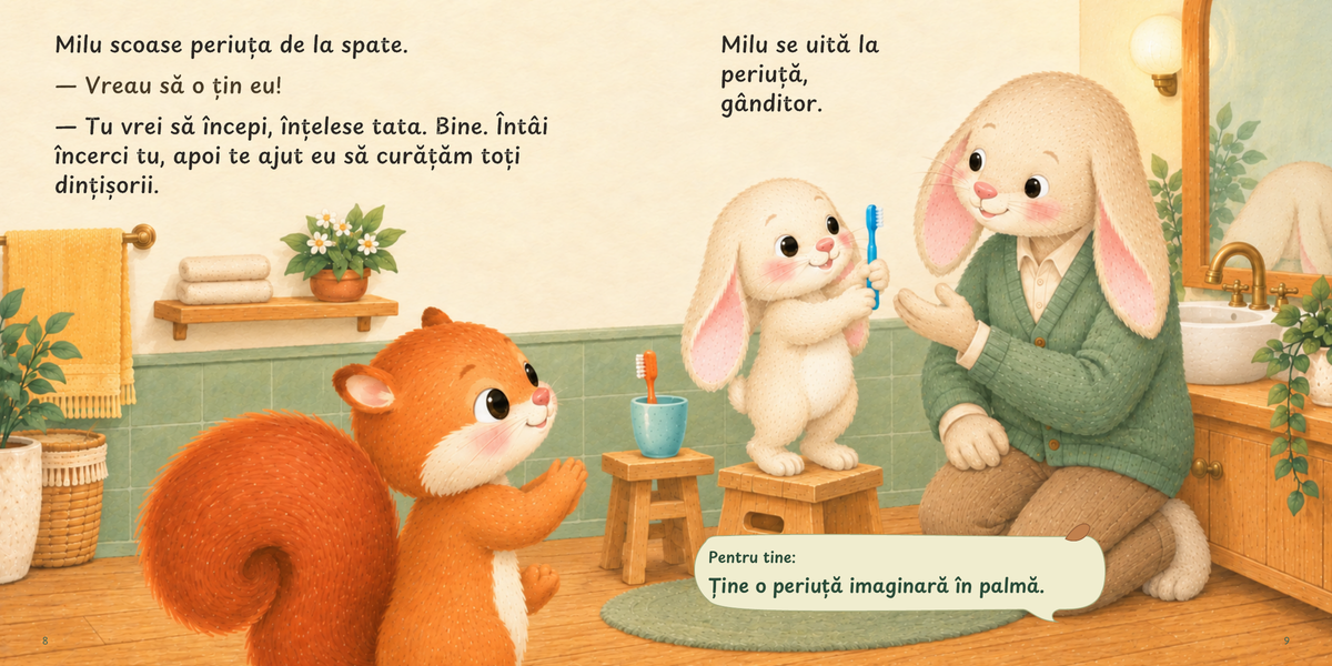 Aaa-ul cel mare - paginile 8-9 din ediția finală, cu invitația Pentru tine