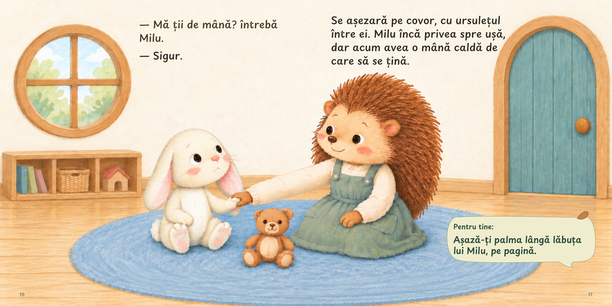 Mama se întoarce - paginile 16-17 din ediția finală, cu invitația Pentru tine