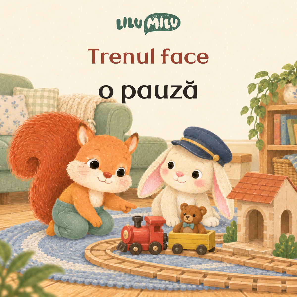 Trenul face o pauză - coperta ediției finale Lilu Milu